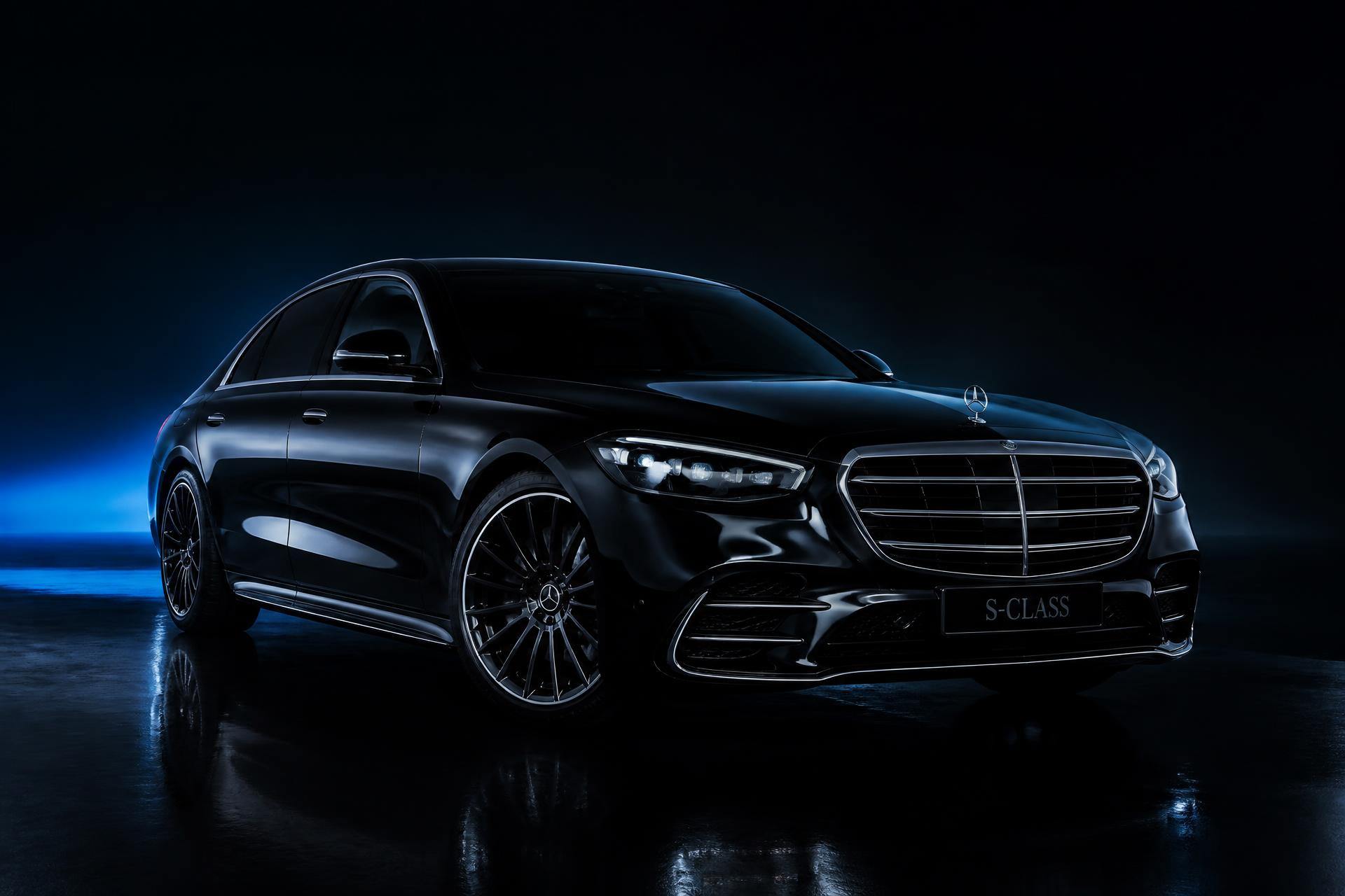 Freshly detailed luxury vehicle with mirror-like paint